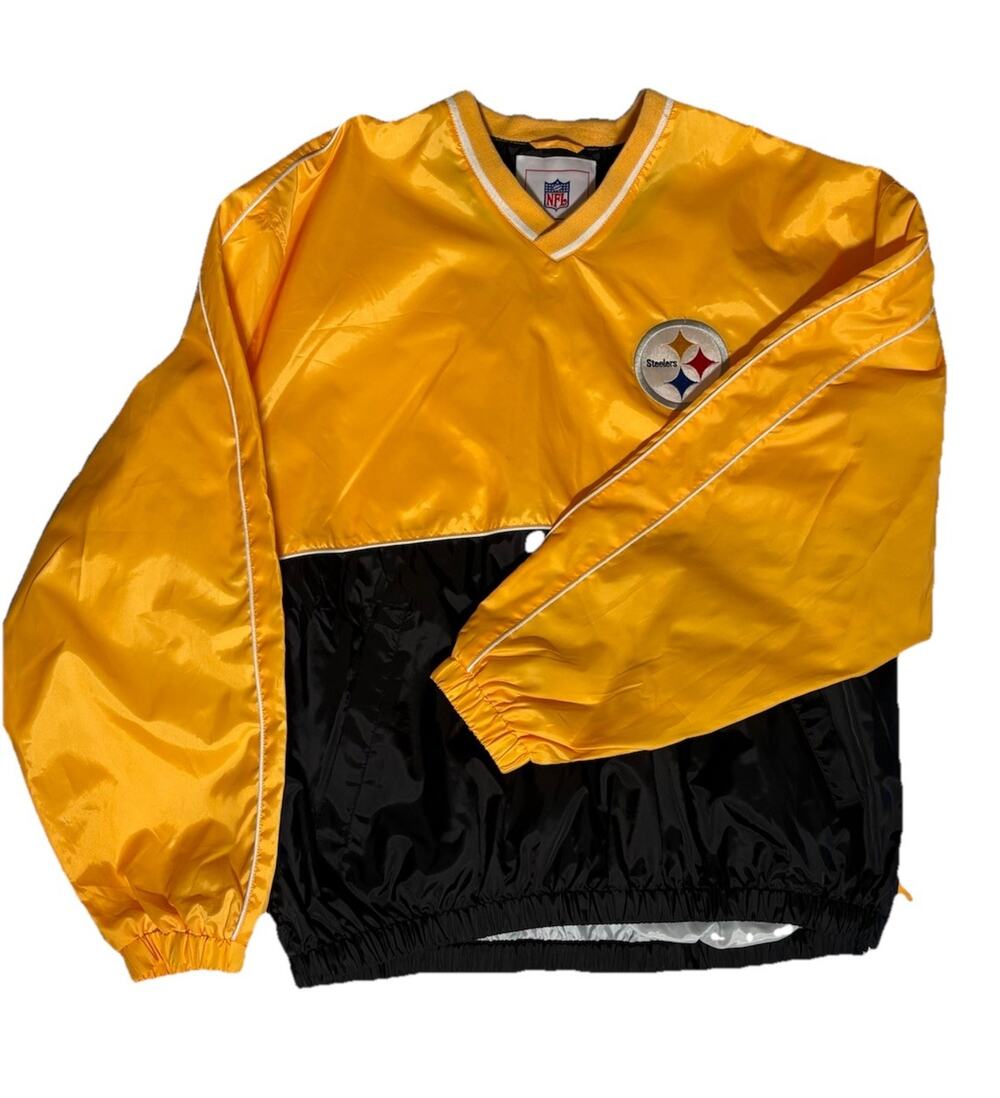 Vintage Pittsburgh Steelers G-III NFL Football Pullover Jacket Large